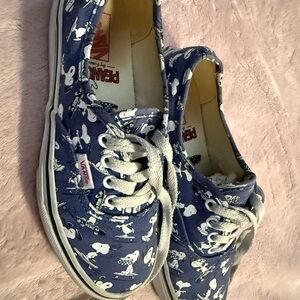 Peanuts Kids Blue Cartoon Sneakers Peanuts